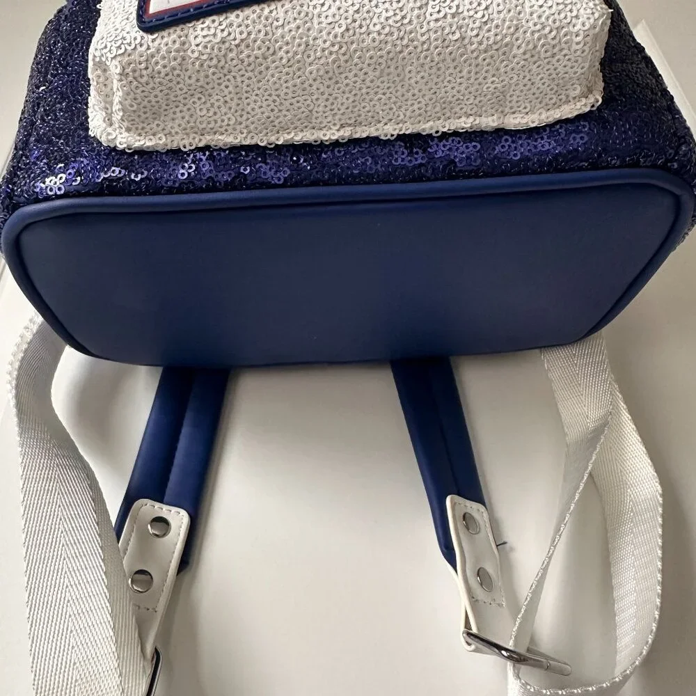 Loungefly NFL New York Giants Sequin Mini Backpack Blue